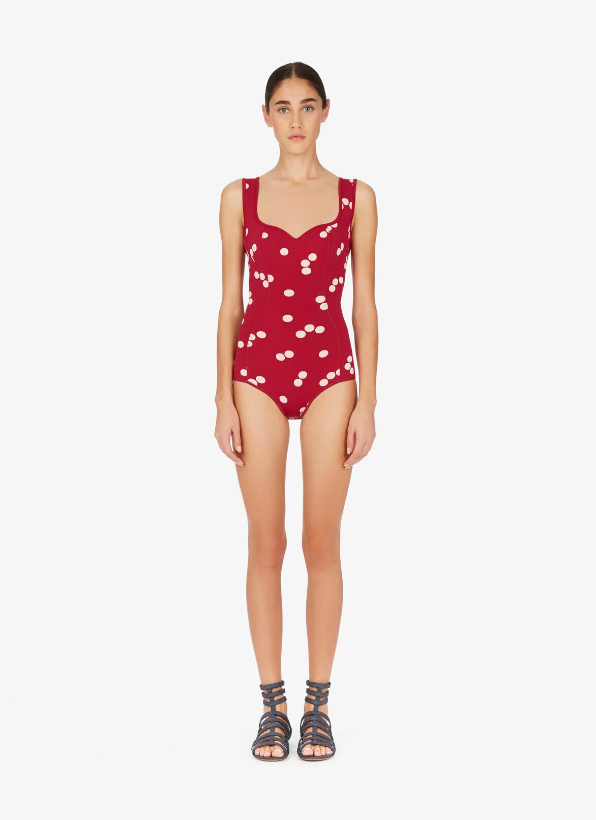 ALAÏA ROJO/BLANCO